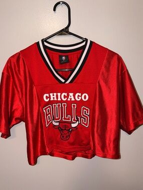 NBA Red Black White Trim Mesh Jersey Top